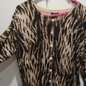 Grace Animal Print Knit Top